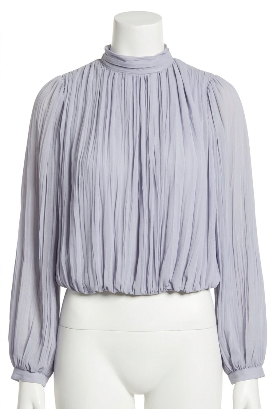 NEW DREW gabin gathered blouse in dove